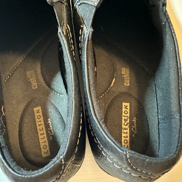 Clarks Ashland Effie Flats in Black Leather-EUC - Picture 5 of 5